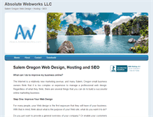 Tablet Screenshot of absolutewebworks.com